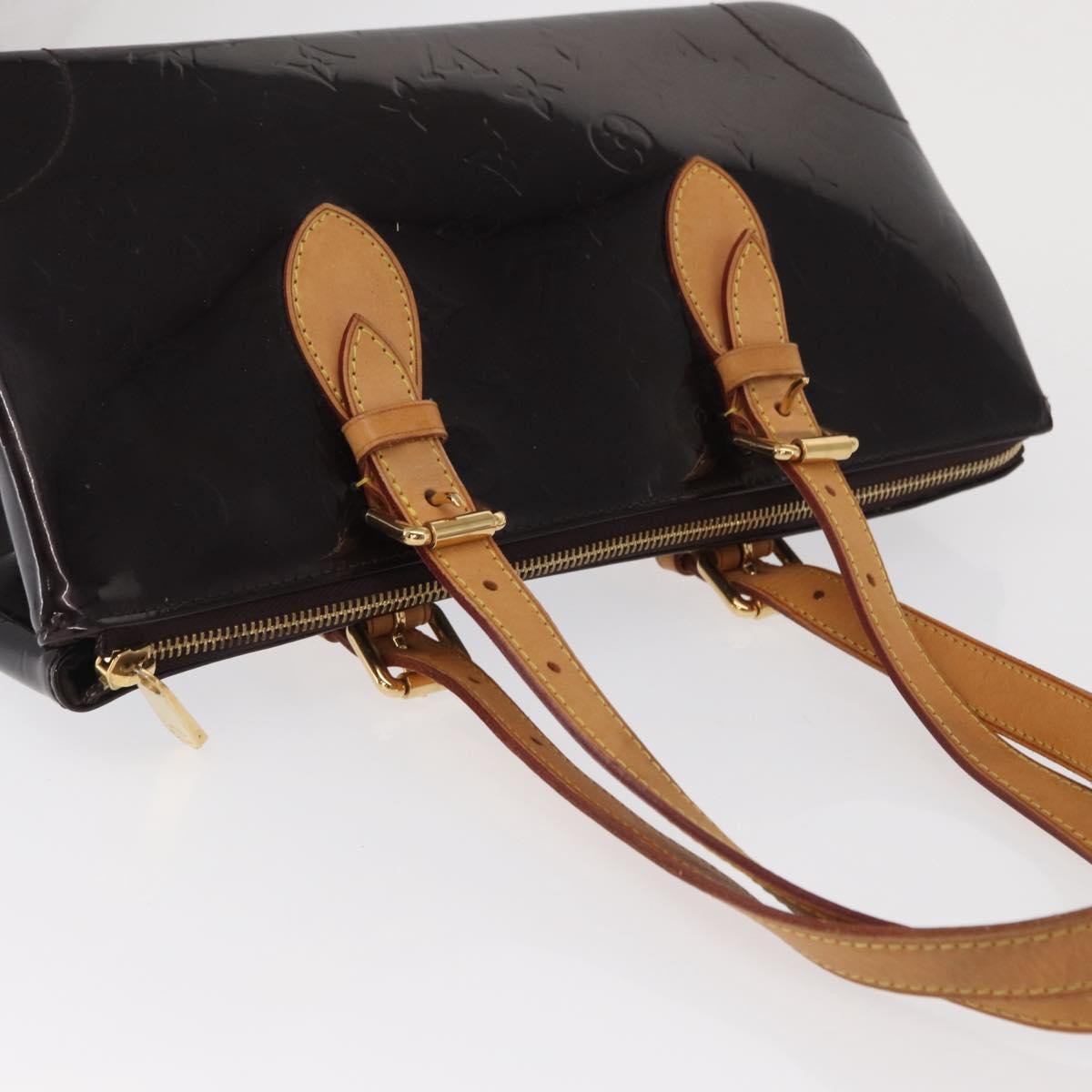 Louis Vuitton Rosewood Avenue Handbag Monogram Vernis Purple Patent_Leather Shoulder Bag Bag (Pre-Owned)