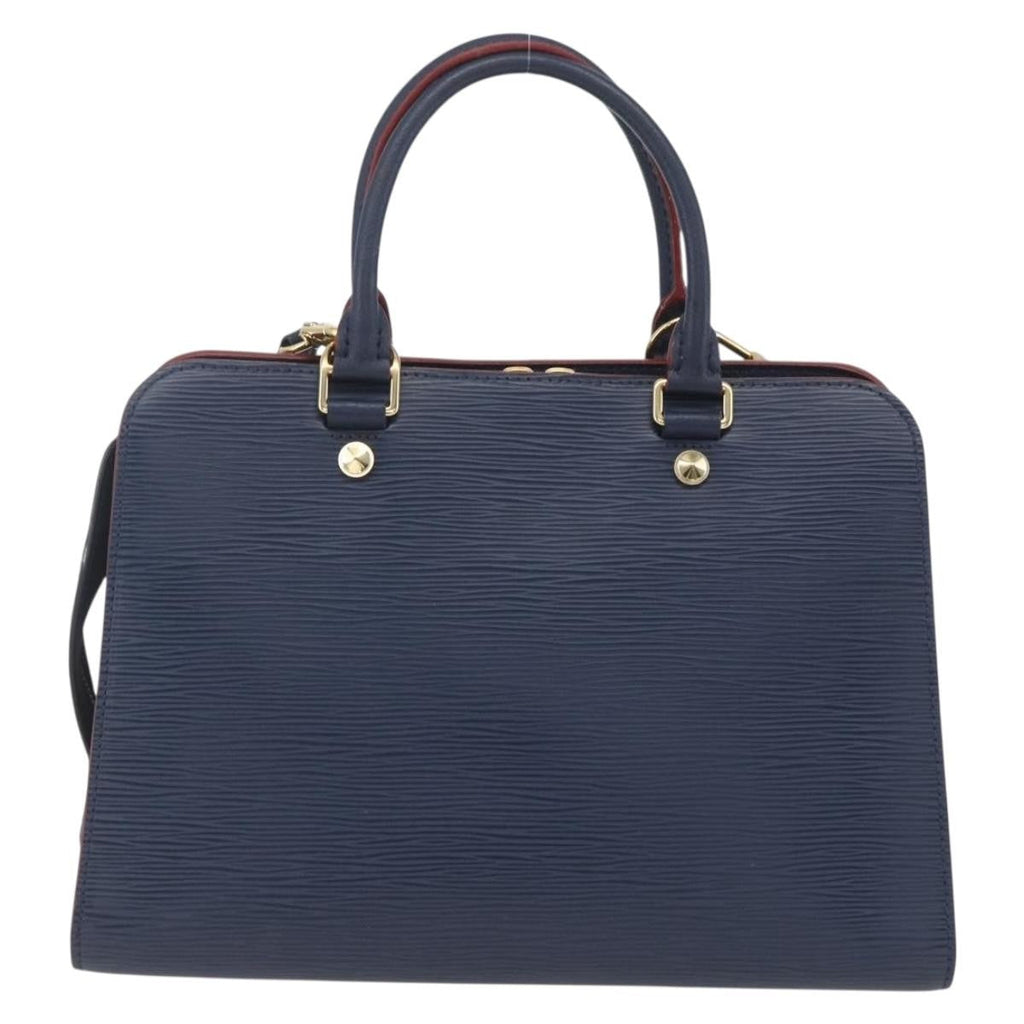 Louis Vuitton Vaneau Handbag Epi Leather Blue Leather Handbag (Pre-Owned)