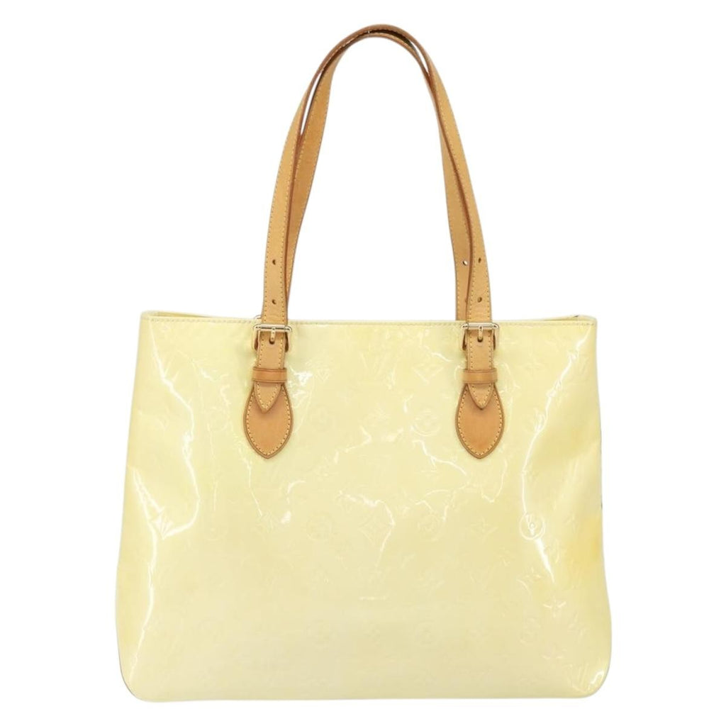 Louis Vuitton Brentwood Handbag Monogram Vernis Yellow Patent_Leather Tote Bag Bag (Pre-Owned)