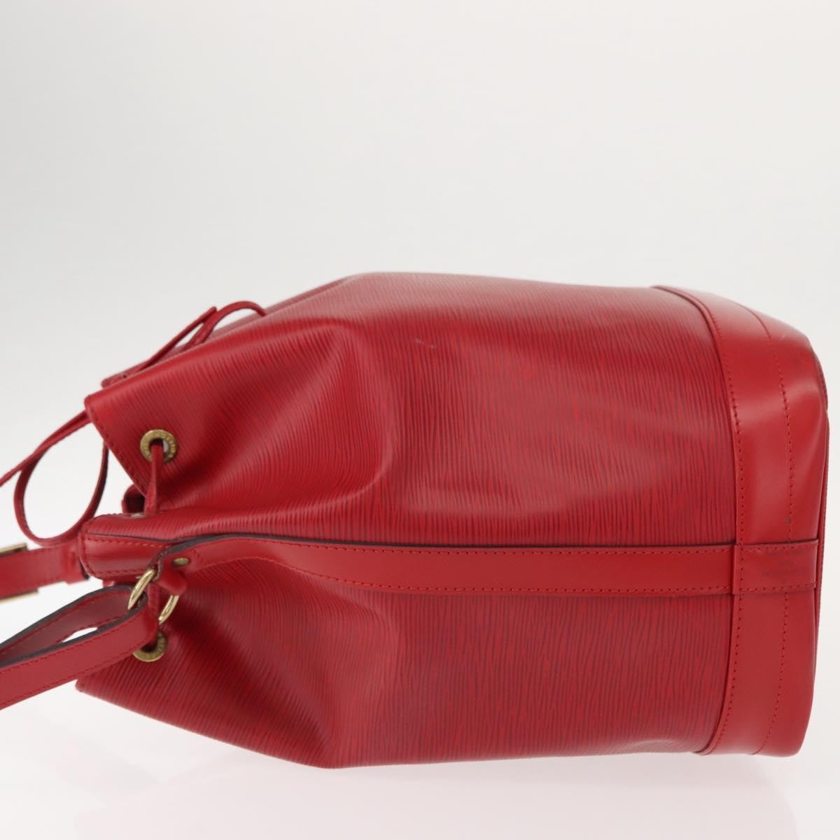 Louis Vuitton Noe Handbag Epi Leather Red Leather Shoulder Bag Bag (Pre-Owned)