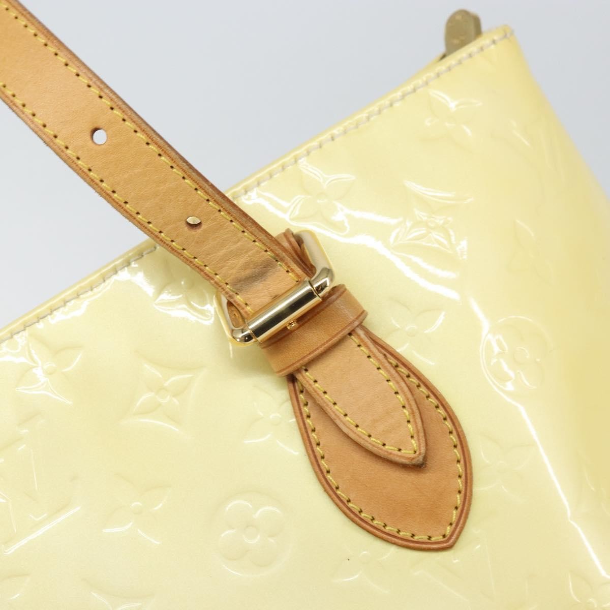Louis Vuitton Brentwood Handbag Monogram Vernis Yellow Patent_Leather Tote Bag Bag (Pre-Owned)