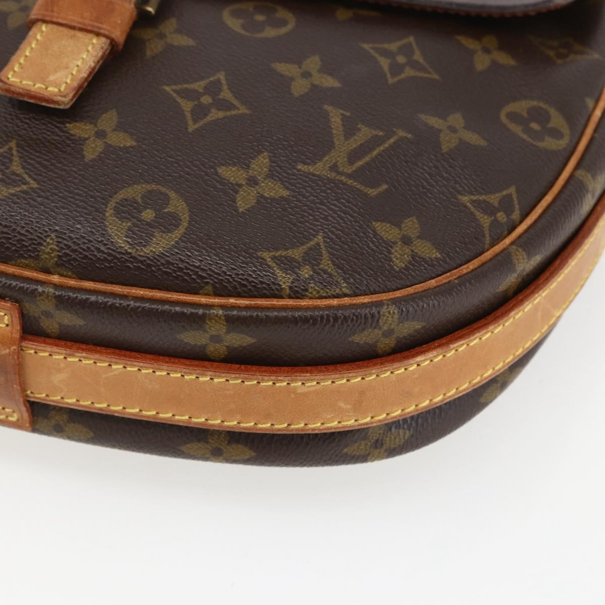 Louis Vuitton Jeune Fille Handbag Monogram Canvas Brown Canvas Shoulder Bag Bag (Pre-Owned)
