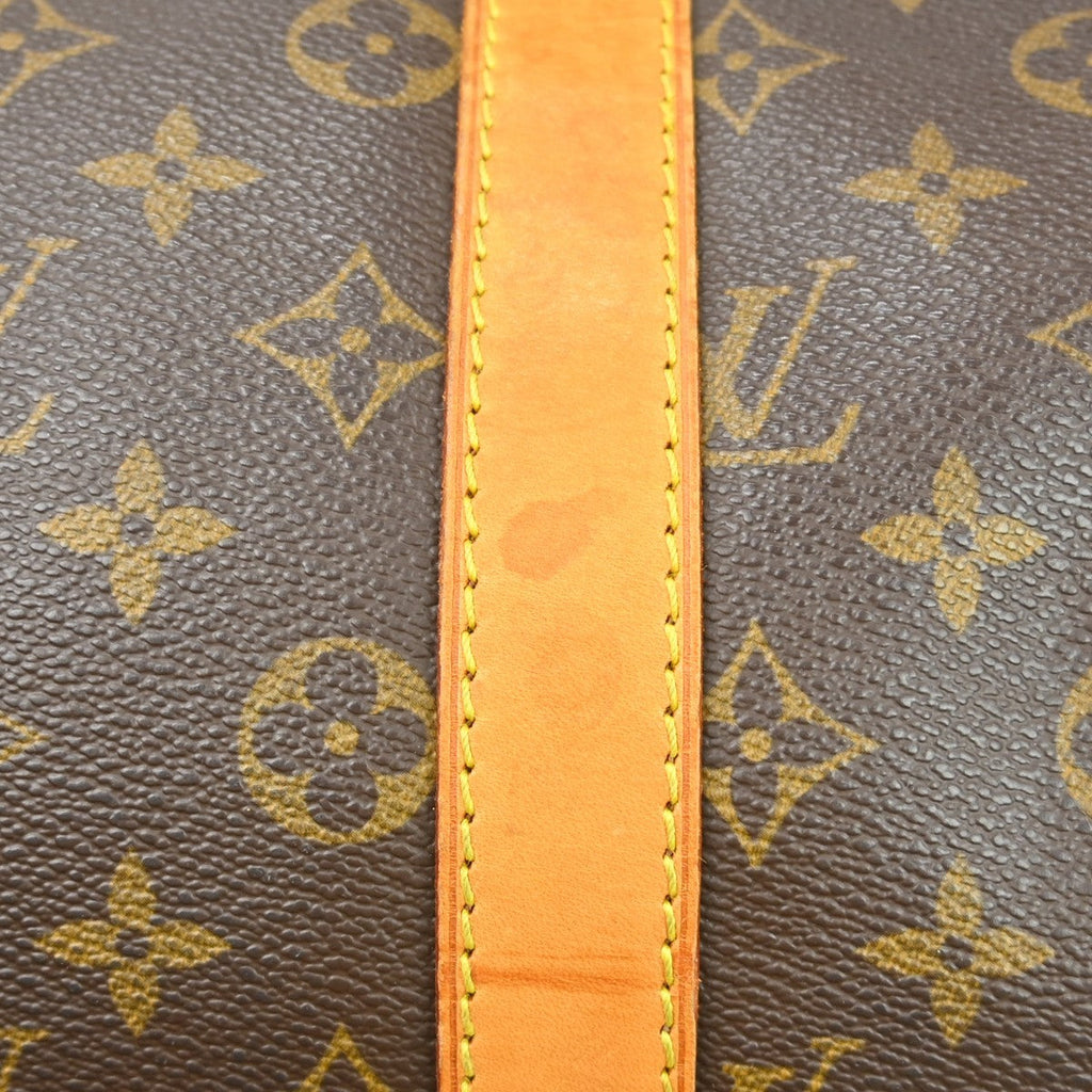 Louis Vuitton Keepall Bag Monogram Canvas Brown Canvas Travel Bag Bag (Pre-Owned)