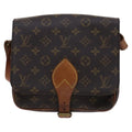 Louis Vuitton Cartouchiere Handbag Monogram Canvas Brown Canvas Shoulder Bag Bag (Pre-Owned)