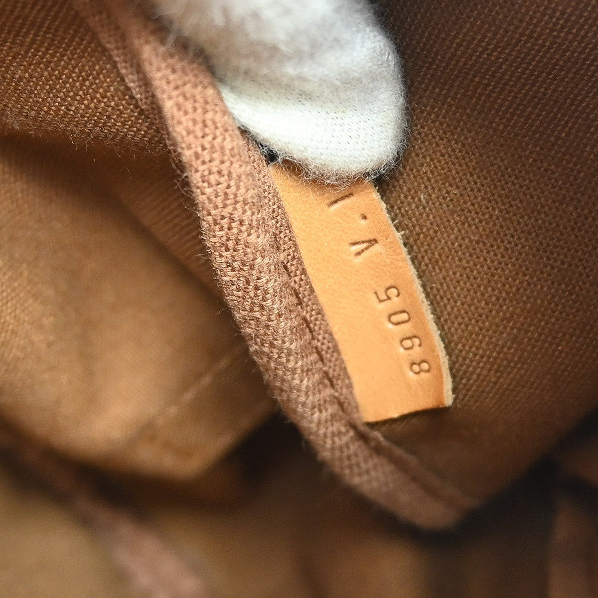 Louis Vuitton Saumur Handbag Monogram Canvas Brown Canvas Shoulder Bag Bag (Pre-Owned)
