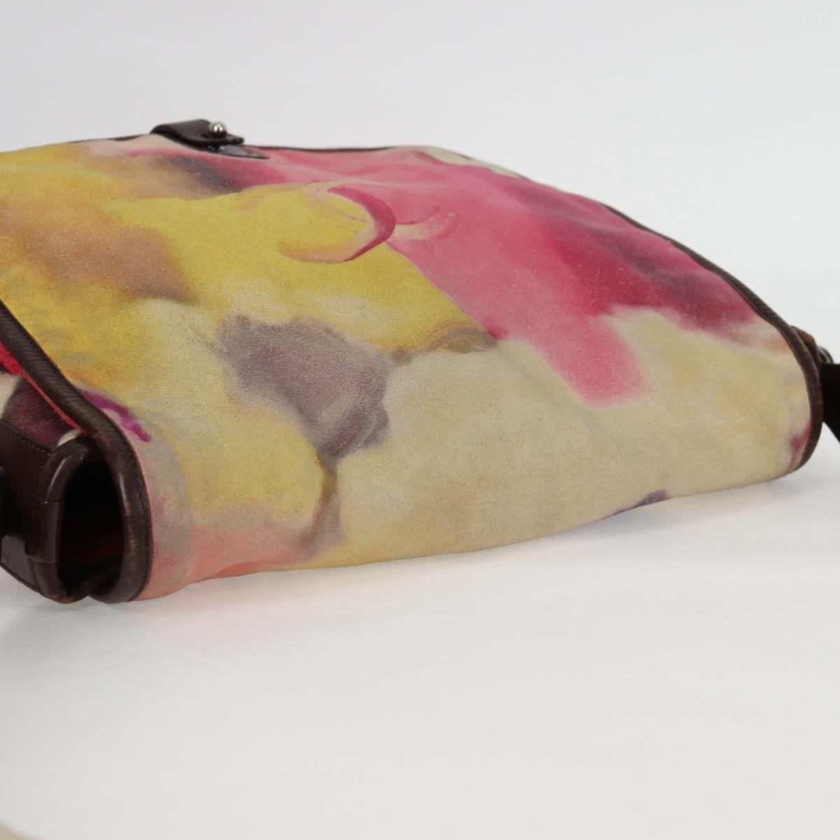 Chanel Flower Power Messenger Bag Multicolor Printed Nubuck Multicolour Suede Shoulder Bag Bag (Pre-Owned)