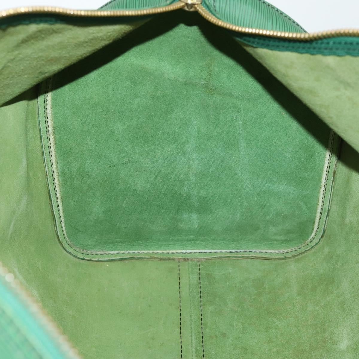 Louis Vuitton Keepall Bag Epi Leather Green Leather Travel Bag Bag (Pre-Owned)