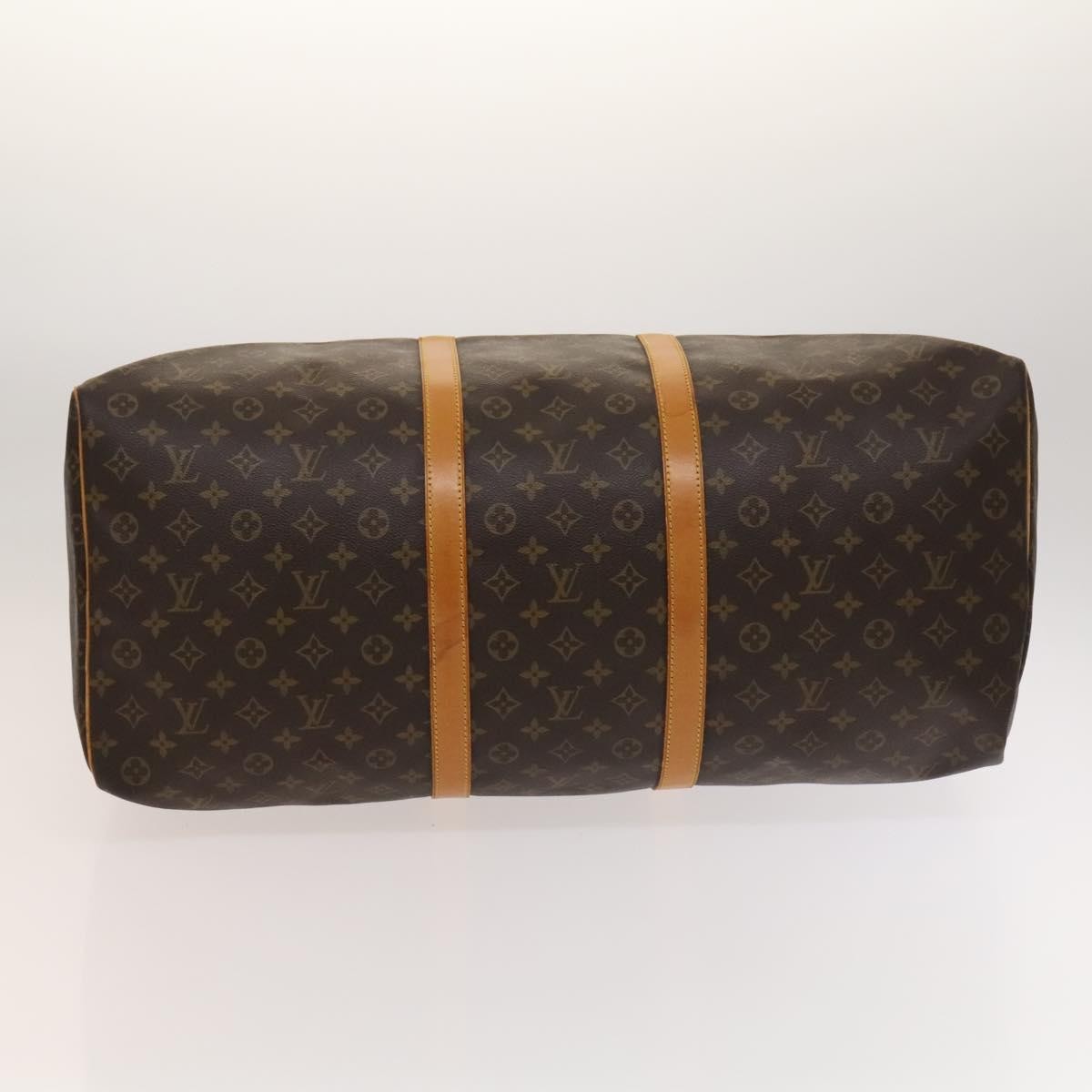 Louis Vuitton Keepall Bag Monogram Canvas Brown Canvas Travel Bag Bag (Pre-Owned)