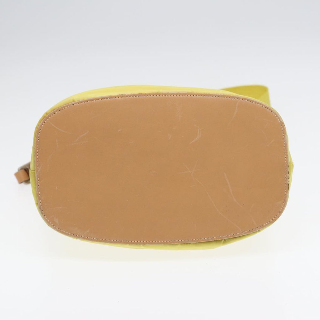 Prada Vintage Shoulder Bag Tessuto Yellow Nylon Shoulder Bag Bag (Pre-Owned)