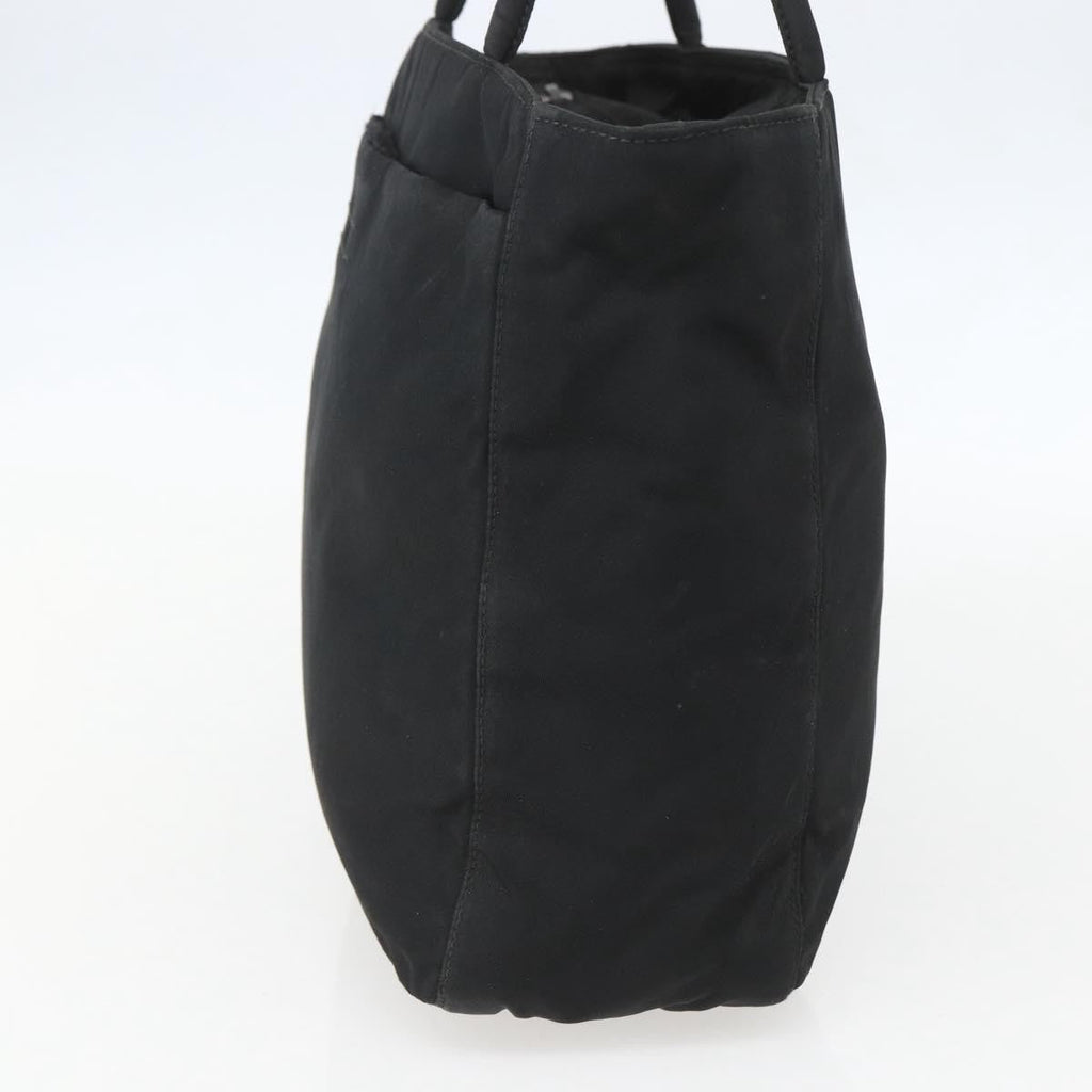 Prada Vintage Tote Tessuto Black Nylon Tote Bag Bag (Pre-Owned)