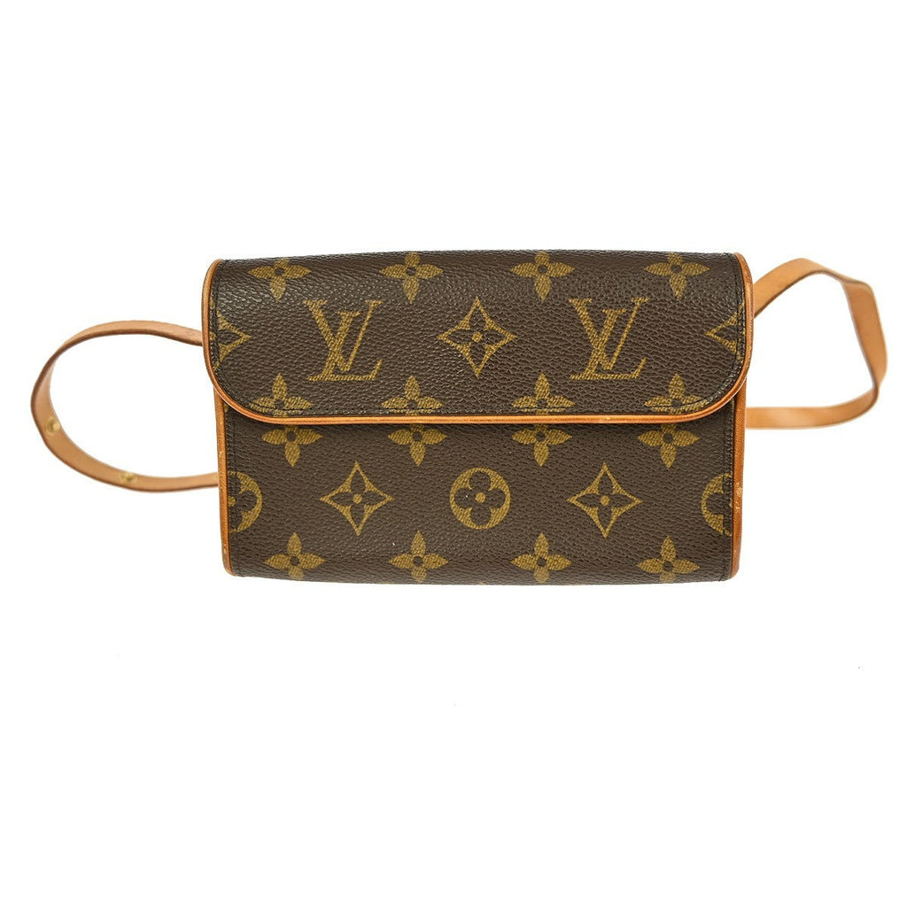 Louis Vuitton Florentine Waist Bag Monogram Canvas Brown Canvas Clutche & Pouche Bag (Pre-Owned)