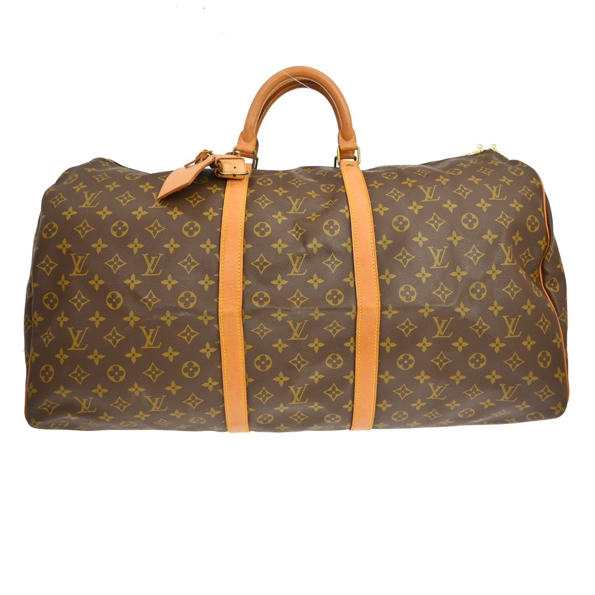 Louis Vuitton Keepall Bag Monogram Canvas Brown Canvas Travel Bag Bag (Pre-Owned)