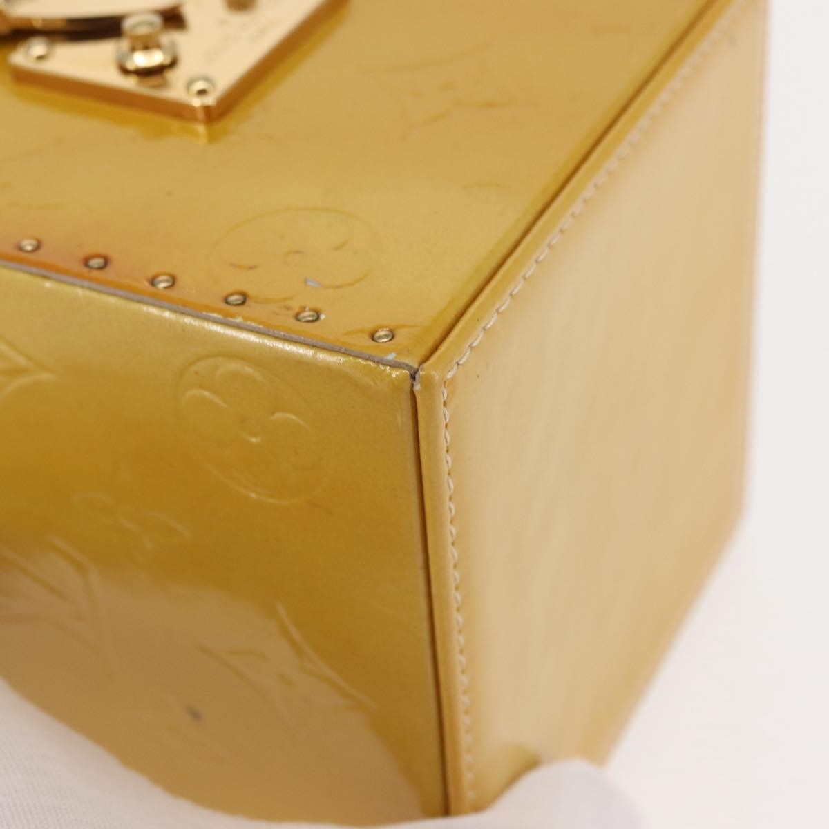 Louis Vuitton Bleecker Box Bag Monogram Vernis Beige Patent_Leather Clutche & Pouche Bag (Pre-Owned)