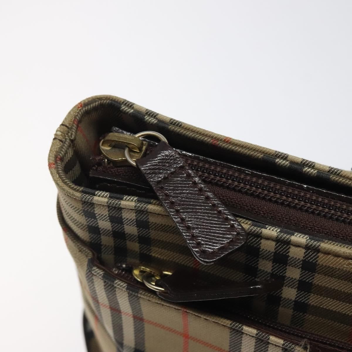 Burberry Nova Check Handbag Nova Check Canvas And Leather Beige Canvas Handbag (Pre-Owned)