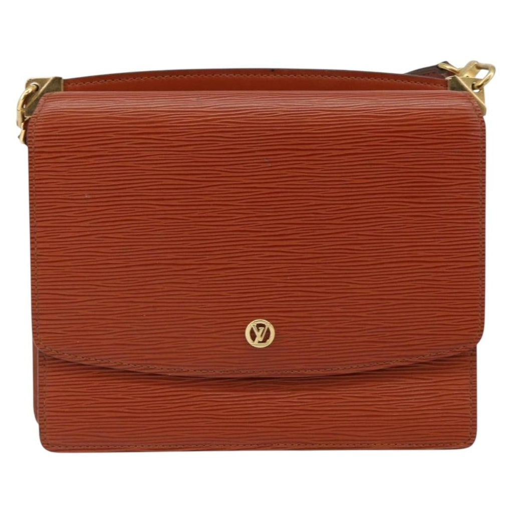 Louis Vuitton Grenelle Shoulder Bag Epi Leather Brown Leather Shoulder Bag Bag (Pre-Owned)