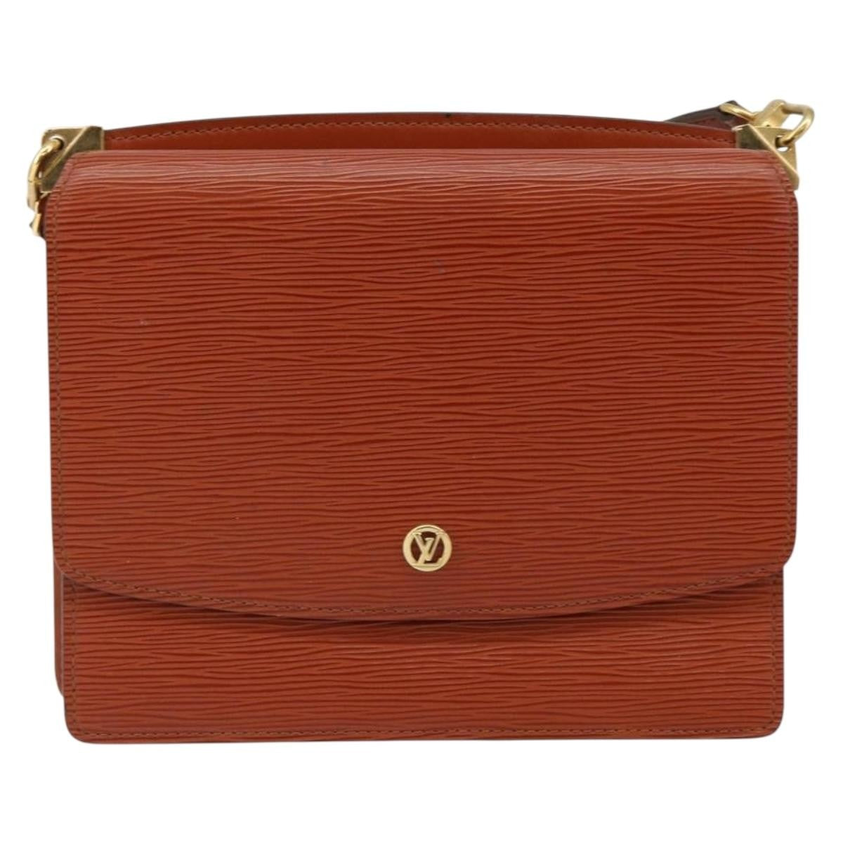 Louis Vuitton Grenelle Shoulder Bag Epi Leather Brown Leather Shoulder Bag Bag (Pre-Owned)
