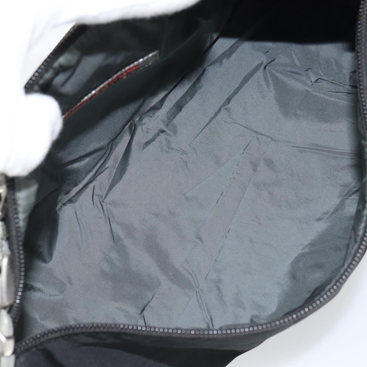 Prada Vintage Sport Shoulder Bag Nylon Black Nylon Shoulder Bag Bag (Pre-Owned)