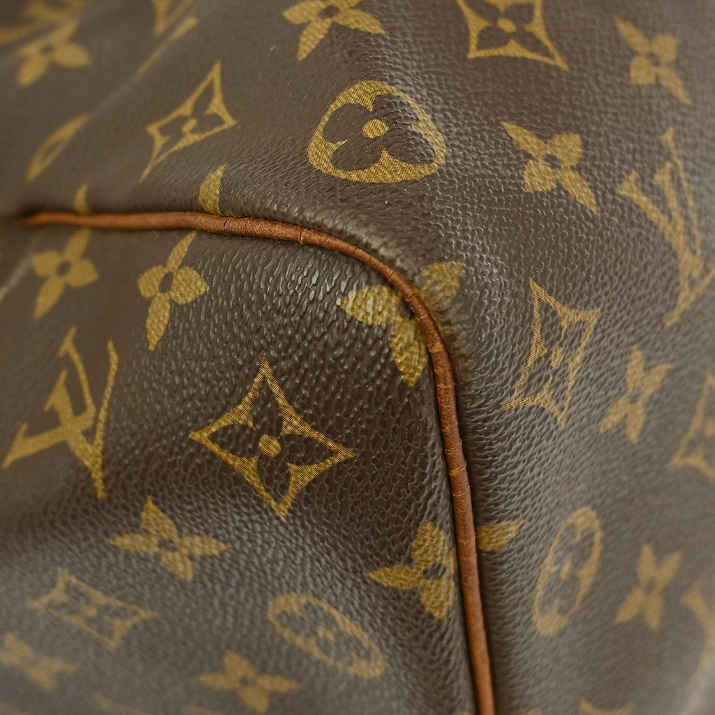 Louis Vuitton Keepall Bag Monogram Canvas Brown Canvas Travel Bag Bag (Pre-Owned)