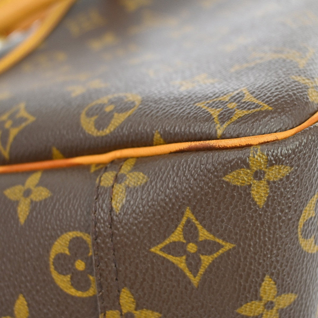 Louis Vuitton Deauville Handbag Monogram Canvas Brown Canvas Handbag (Pre-Owned)