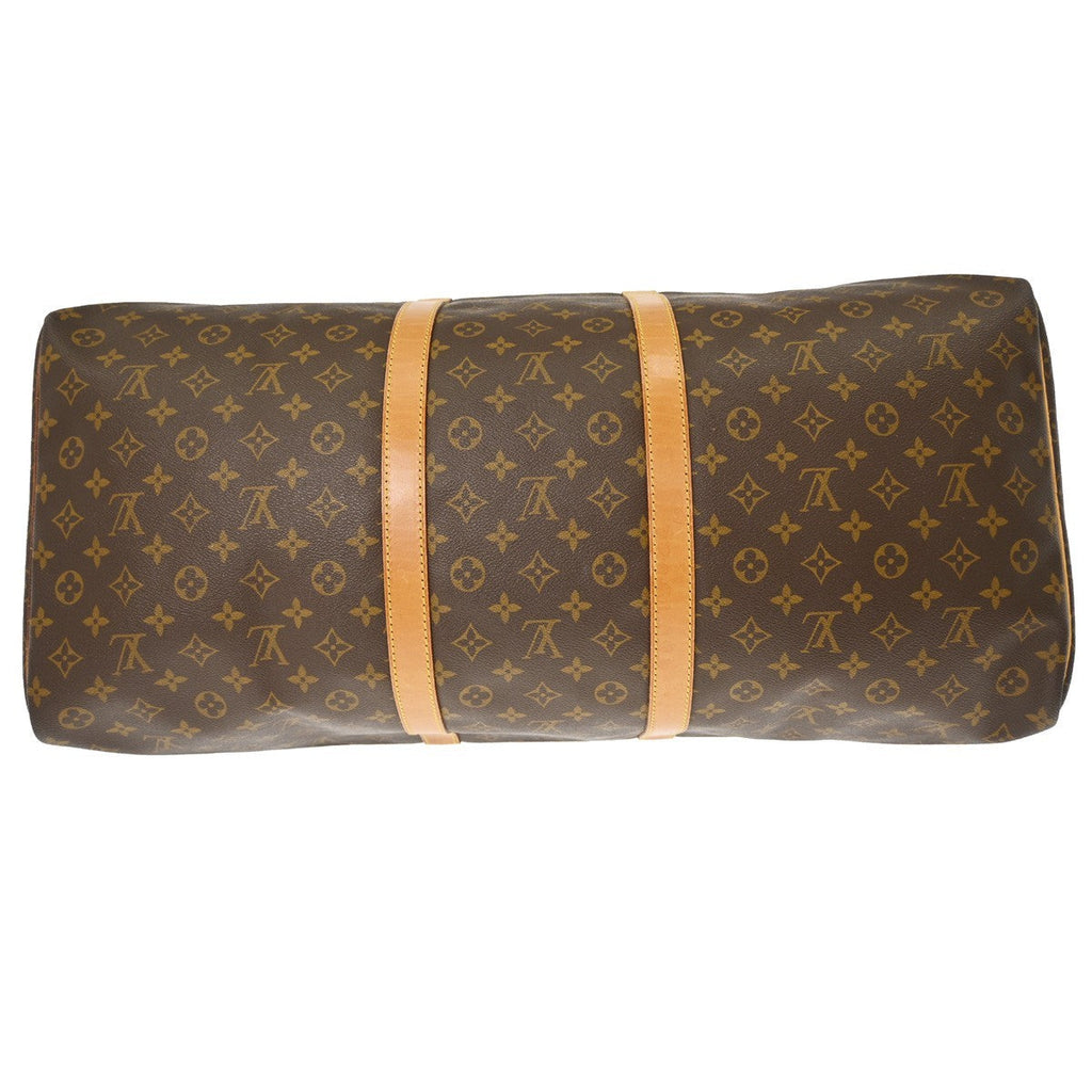 Louis Vuitton Keepall Bag Monogram Canvas Brown Canvas Travel Bag Bag (Pre-Owned)
