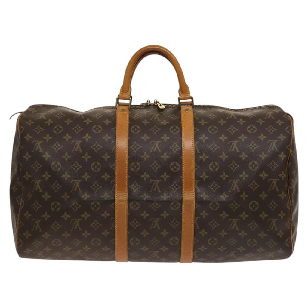 Louis Vuitton Keepall Bag Monogram Canvas Brown Canvas Travel Bag Bag (Pre-Owned)