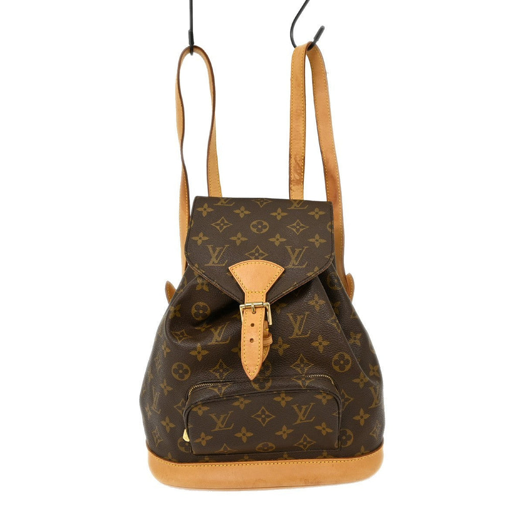 Louis Vuitton Vintage Montsouris Backpack Monogram Canvas Brown Canvas Backpack Bag (Pre-Owned)