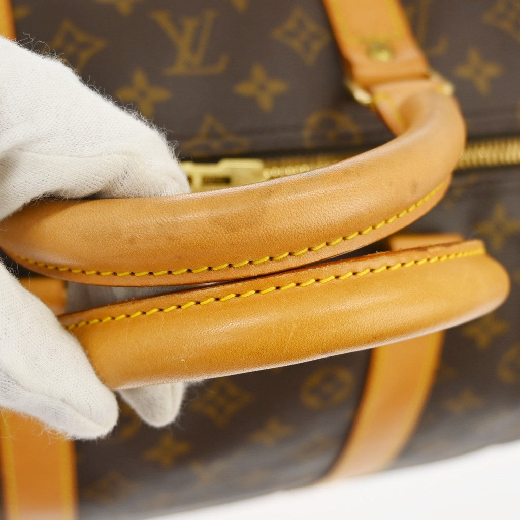 Louis Vuitton Keepall Bag Monogram Canvas Brown Canvas Travel Bag Bag (Pre-Owned)