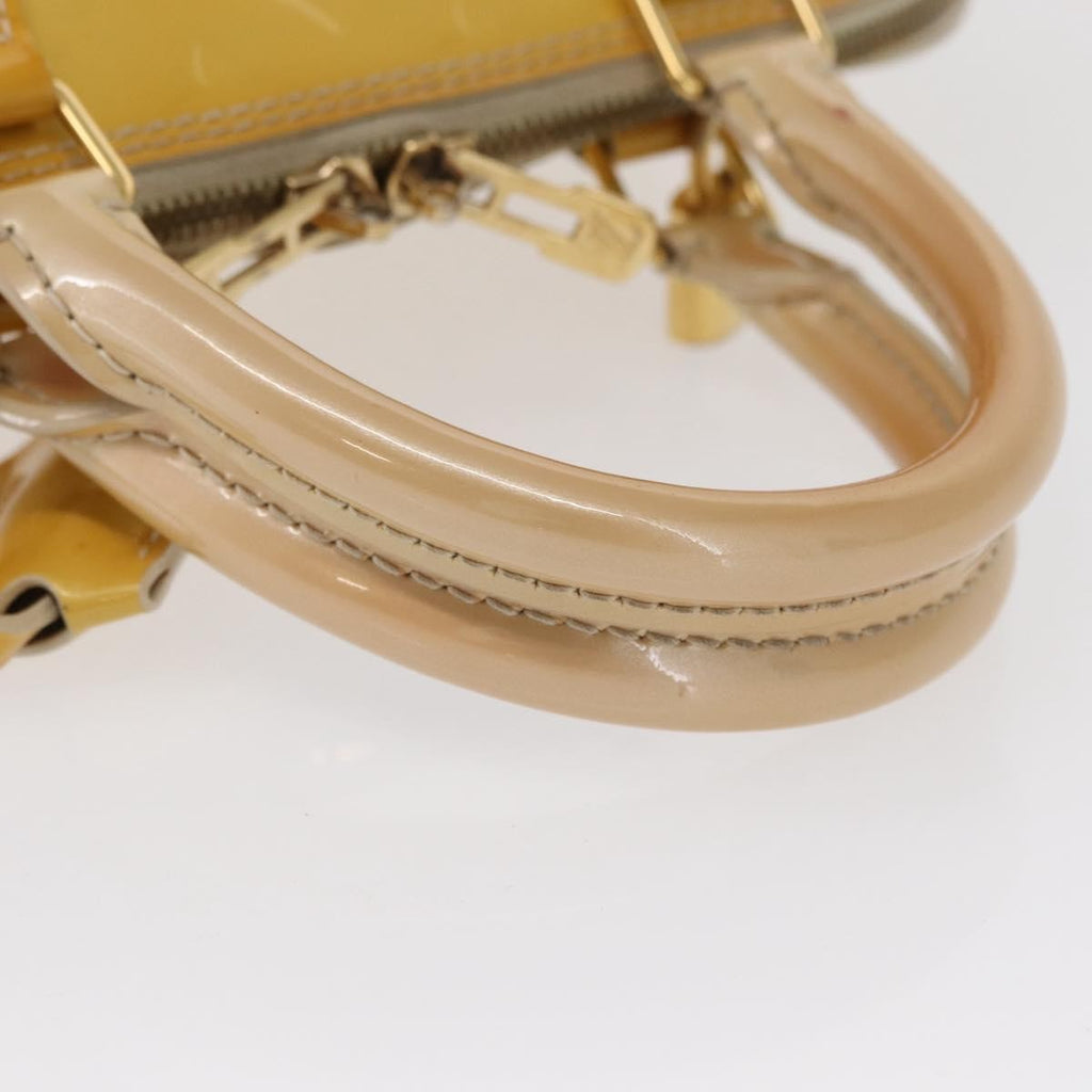 Louis Vuitton Alma Handbag Patent Leather Yellow Patent_Leather Handbag (Pre-Owned)
