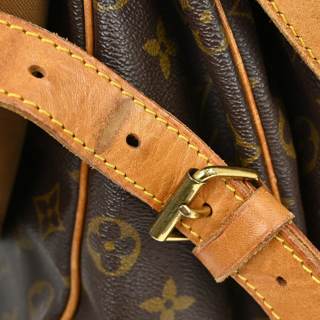 Louis Vuitton Saumur Handbag Monogram Canvas Brown Canvas Shoulder Bag Bag (Pre-Owned)