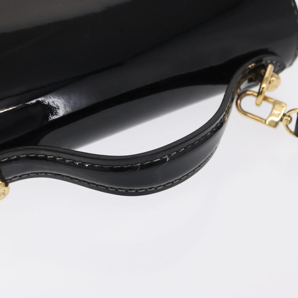 Louis Vuitton Monceau Handbag Vernis Black Patent_Leather Handbag (Pre-Owned)