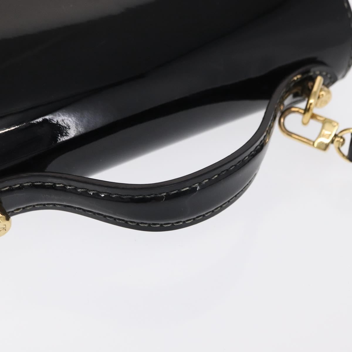 Louis Vuitton Monceau Handbag Vernis Black Patent_Leather Handbag (Pre-Owned)