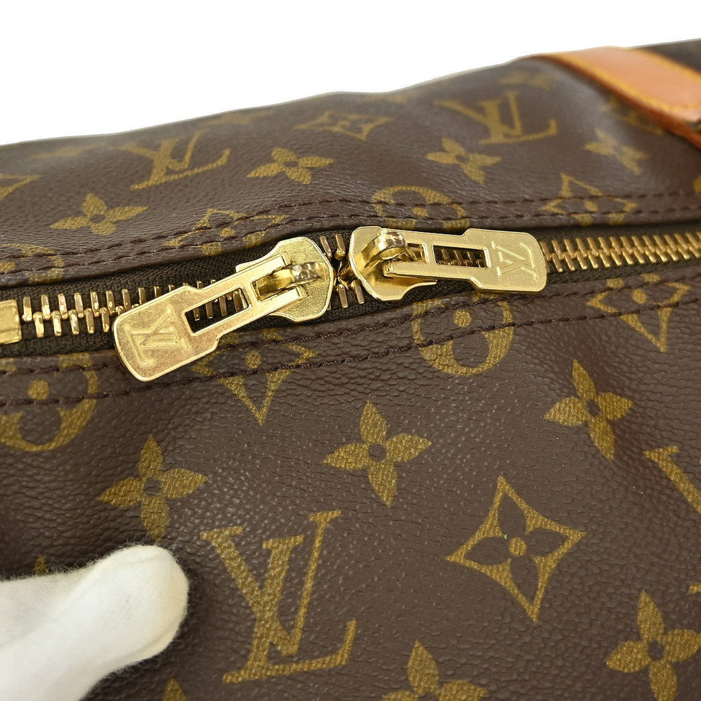 Louis Vuitton Keepall Bag Monogram Canvas Brown Canvas Travel Bag Bag (Pre-Owned)
