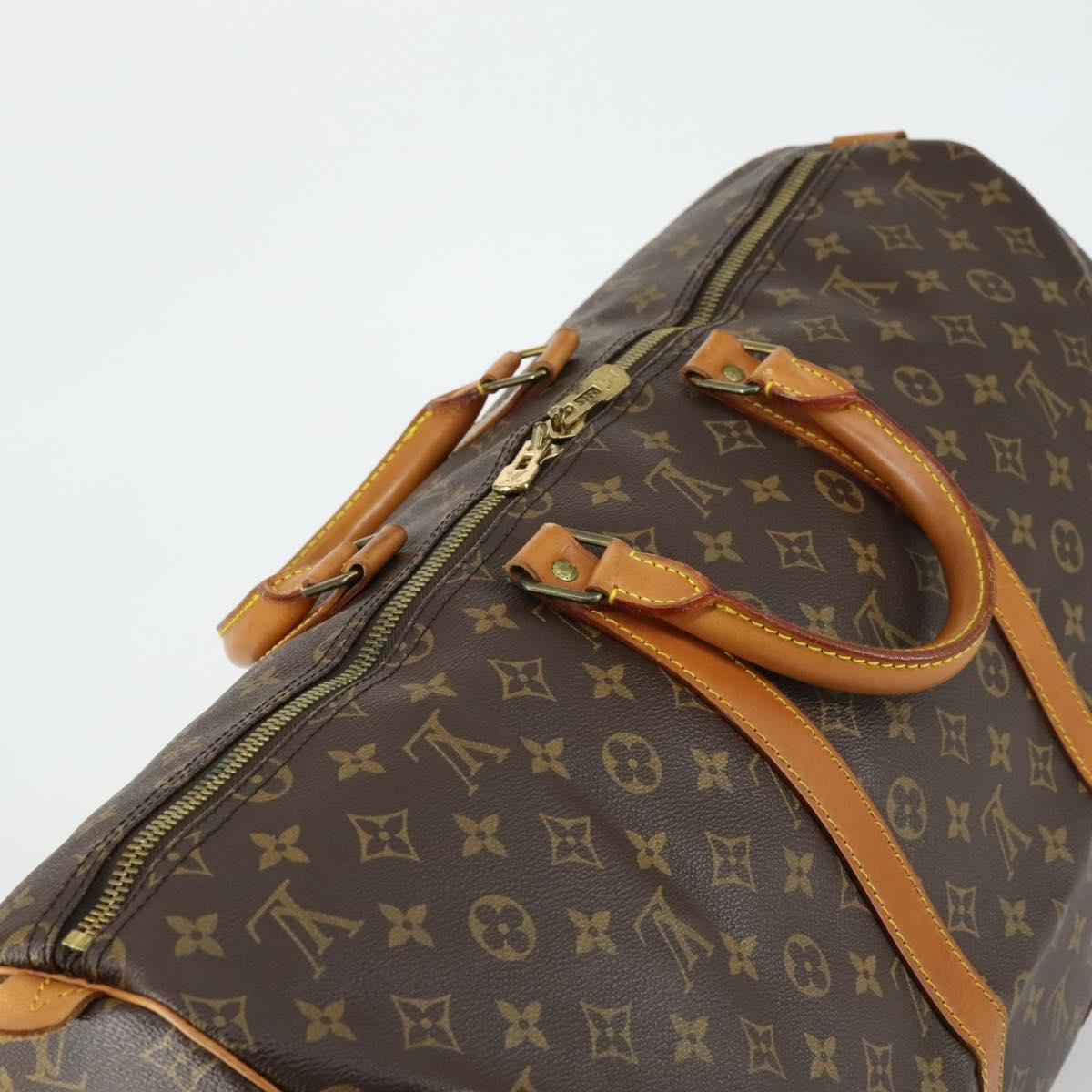 Louis Vuitton Keepall Bag Monogram Canvas Brown Canvas Travel Bag Bag (Pre-Owned)