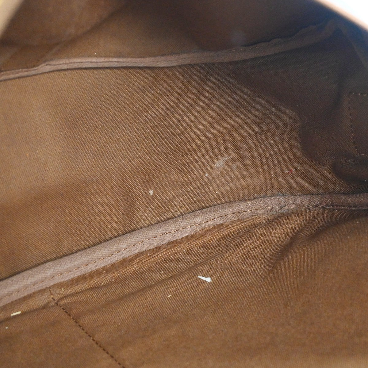 Louis Vuitton Saumur Handbag Monogram Canvas Brown Canvas Shoulder Bag Bag (Pre-Owned)