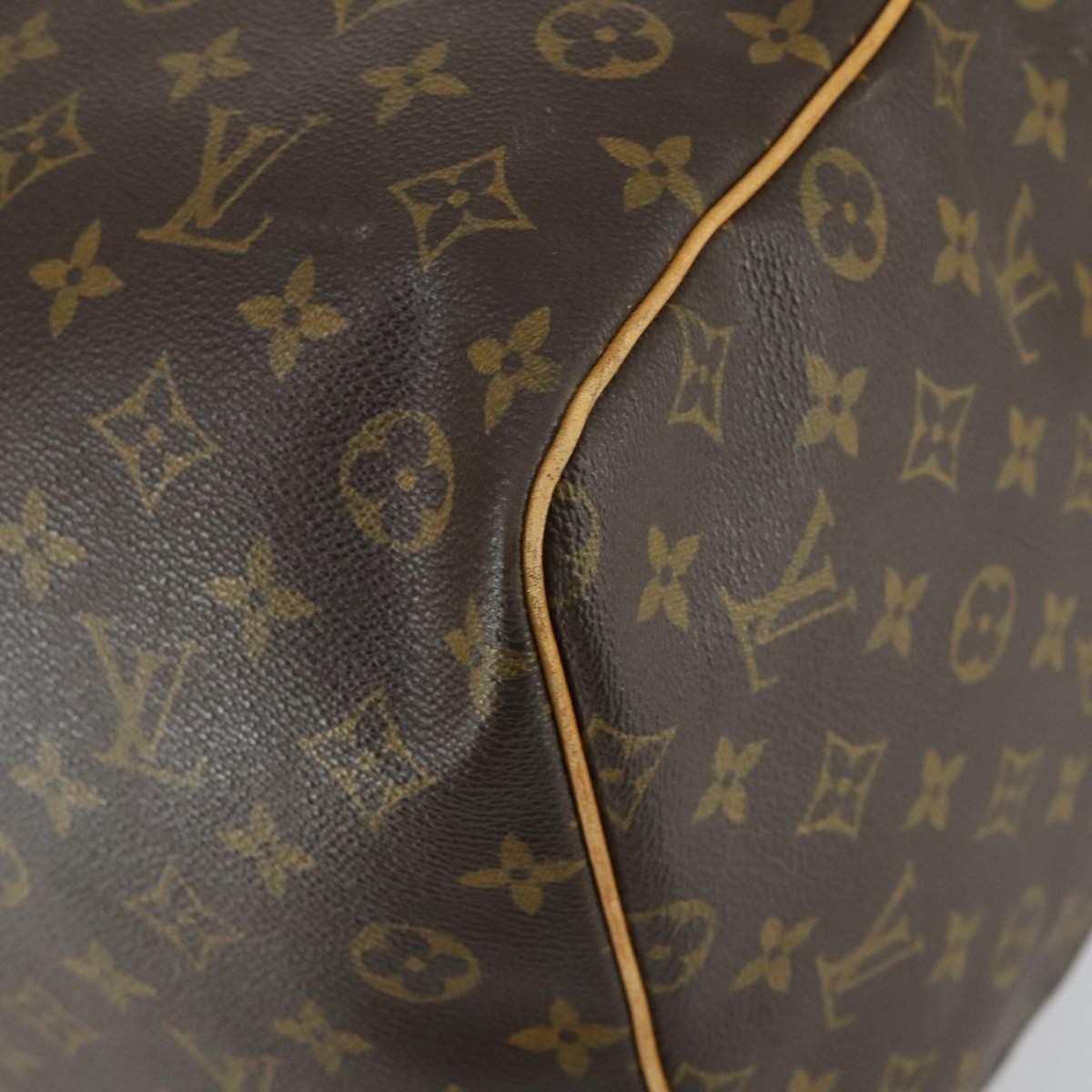 Louis Vuitton Keepall Bag Monogram Canvas Brown Canvas Travel Bag Bag (Pre-Owned)