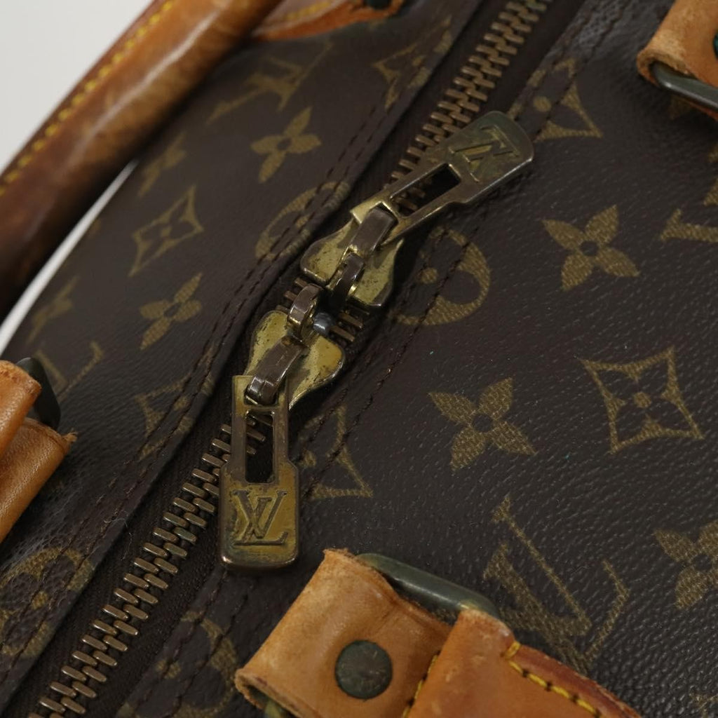 Louis Vuitton Keepall Bag Monogram Canvas Brown Canvas Travel Bag Bag (Pre-Owned)