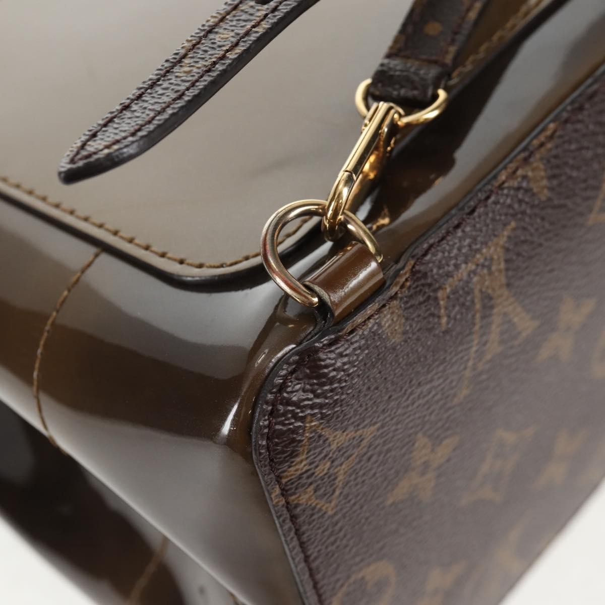 Louis Vuitton Hot Springs Backpack Vernis With Monogram Canvas Khaki Canvas Backpack Bag (Pre-Owned)
