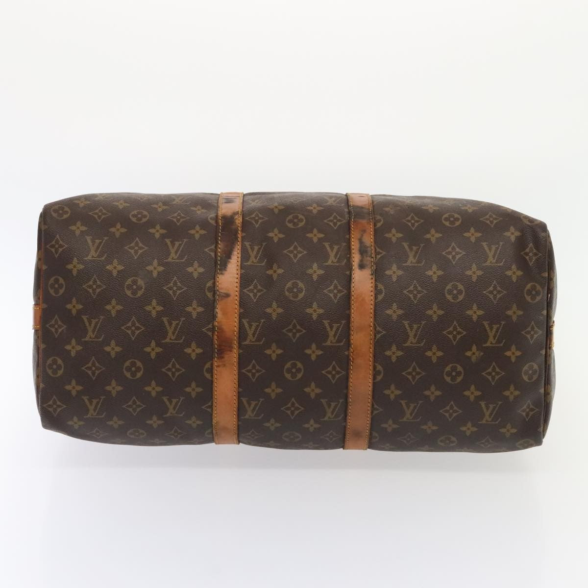 Louis Vuitton Keepall Bag Monogram Canvas Brown Canvas Travel Bag Bag (Pre-Owned)