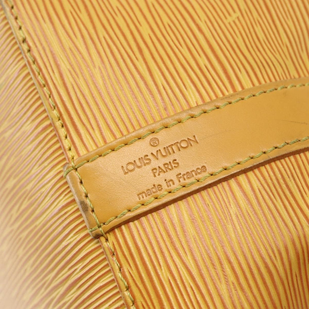 Louis Vuitton Petit Noe Handbag Epi Leather Yellow Leather Shoulder Bag Bag (Pre-Owned)