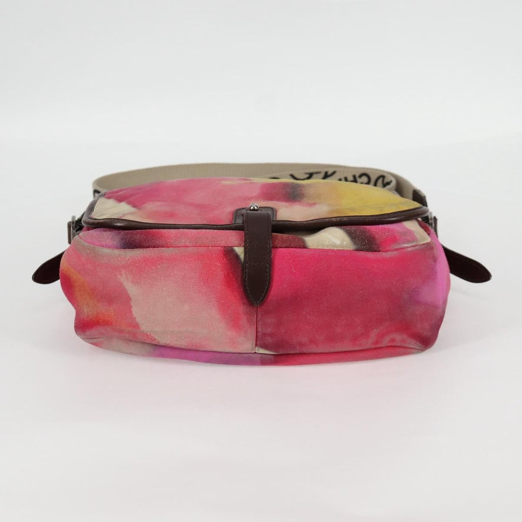 Chanel Flower Power Messenger Bag Multicolor Printed Nubuck Multicolour Suede Shoulder Bag Bag (Pre-Owned)