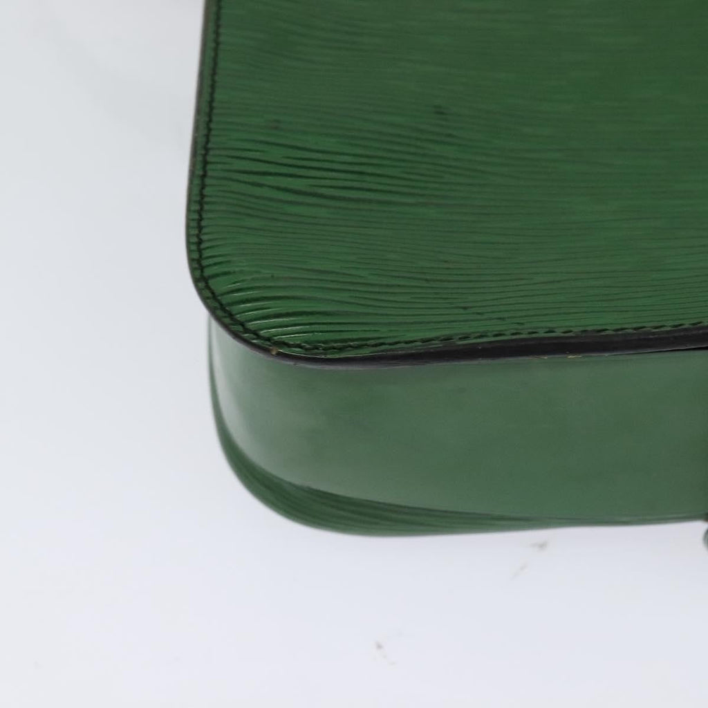 Louis Vuitton Cartouchiere Handbag Epi Leather Green Leather Shoulder Bag Bag (Pre-Owned)