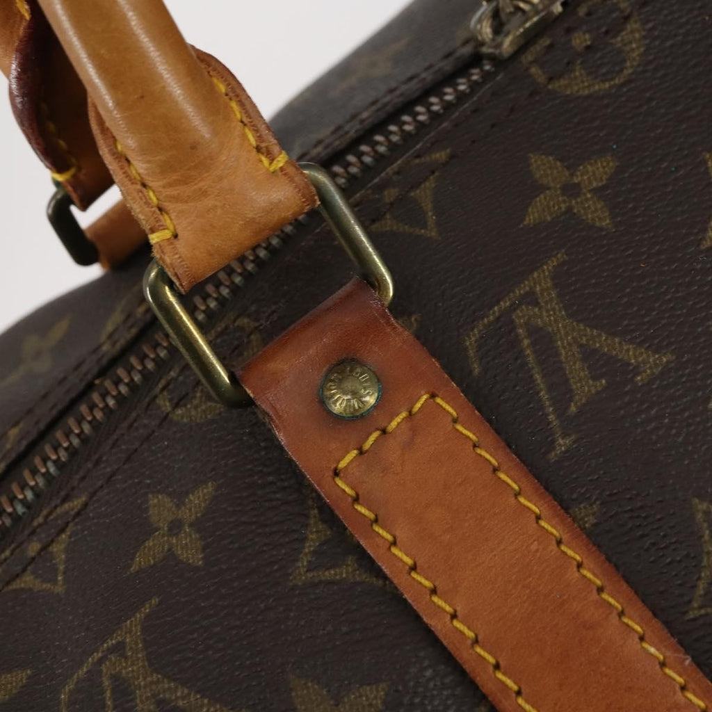 Louis Vuitton Keepall Bag Monogram Canvas Brown Canvas Travel Bag Bag (Pre-Owned)