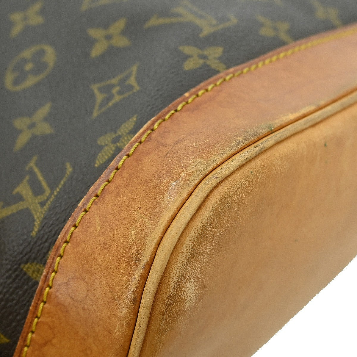Louis Vuitton Alma Handbag Monogram Canvas Brown Canvas Handbag (Pre-Owned)