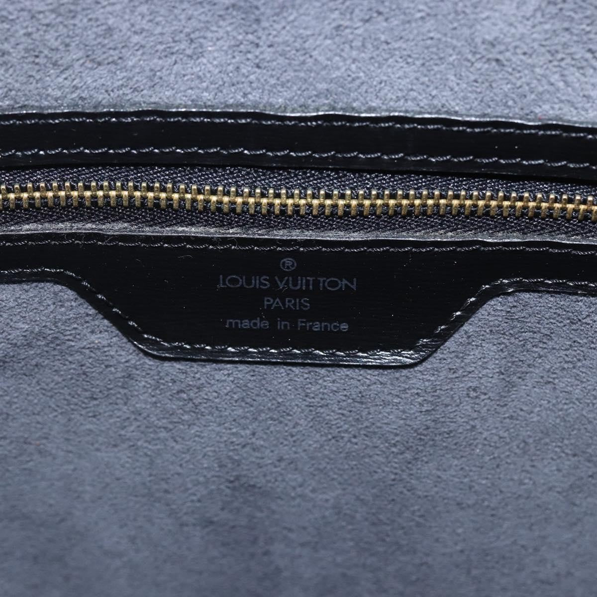 Louis Vuitton Saint Jacques Handbag Epi Leather Black Leather Handbag (Pre-Owned)
