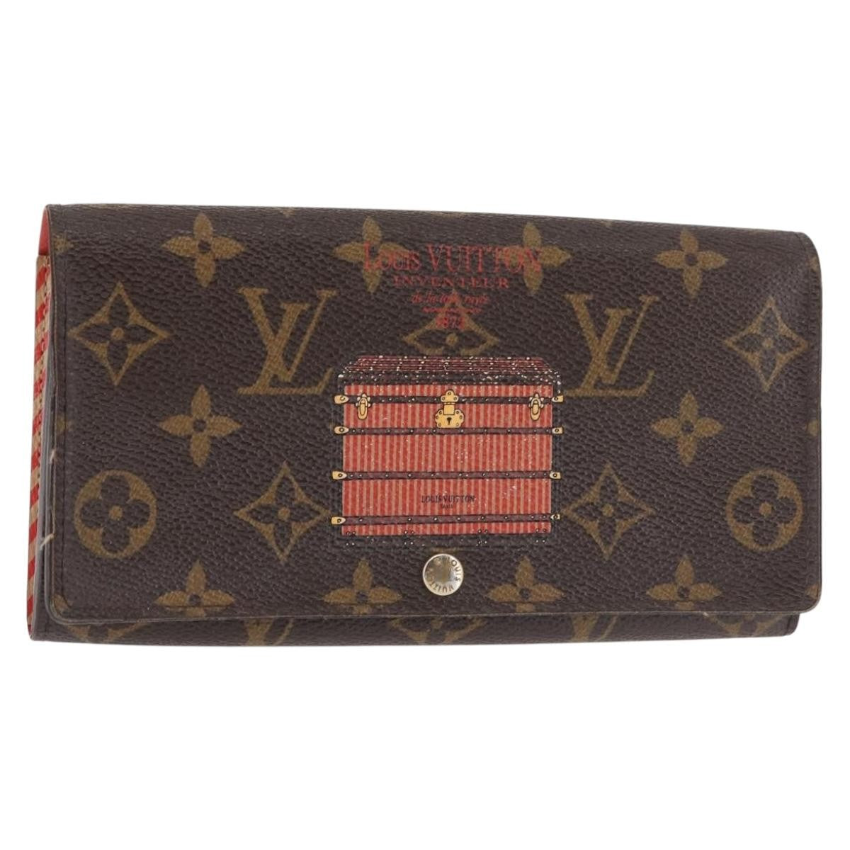 Louis Vuitton Vintage Sarah Wallet Monogram Canvas Brown Canvas Wallets Accessory (Pre-Owned)