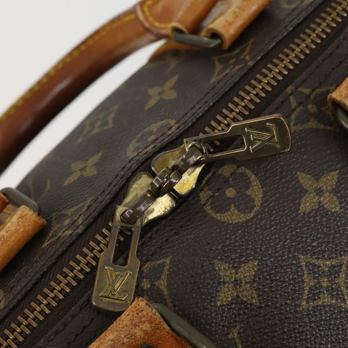 Louis Vuitton Keepall Bag Monogram Canvas Brown Canvas Travel Bag Bag (Pre-Owned)