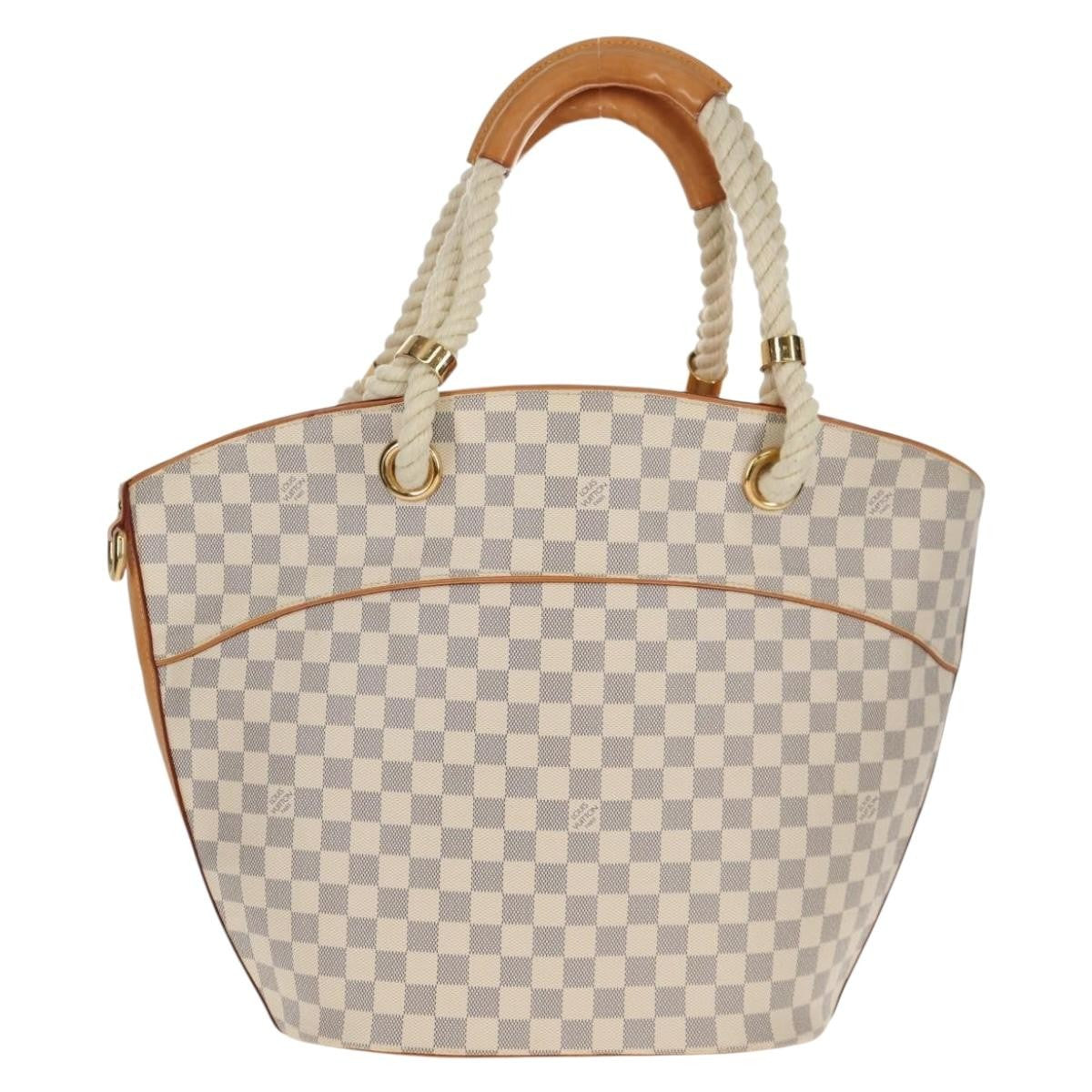 Louis Vuitton Pampelonne Handbag Damier White Canvas Tote Bag Bag (Pre-Owned)