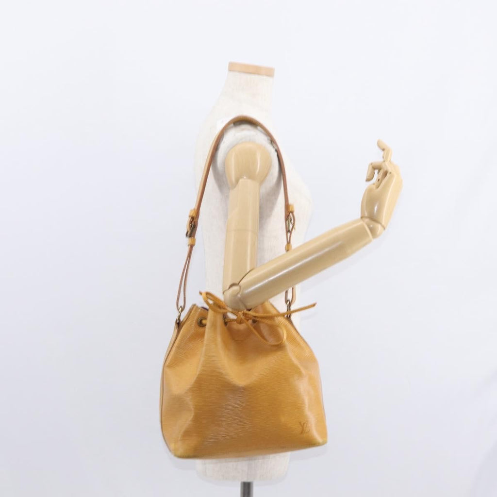 Louis Vuitton Petit Noe Handbag Epi Leather Yellow Leather Shoulder Bag Bag (Pre-Owned)