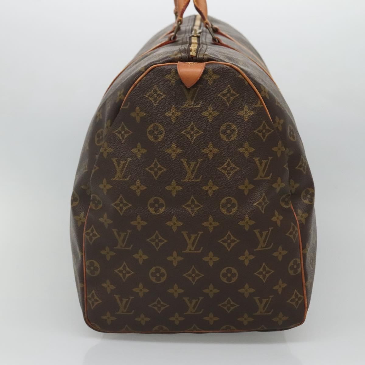 Louis Vuitton Keepall Bag Monogram Canvas Brown Canvas Travel Bag Bag (Pre-Owned)
