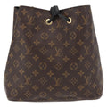 Louis Vuitton Neonoe Handbag Monogram Canvas Black Canvas Shoulder Bag Bag (Pre-Owned)